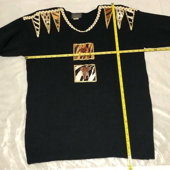 Vintage Focus USA Black Sweater Sweaters